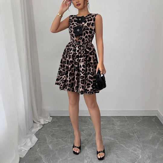 Damen Kleid mit tierischem Muster EB
