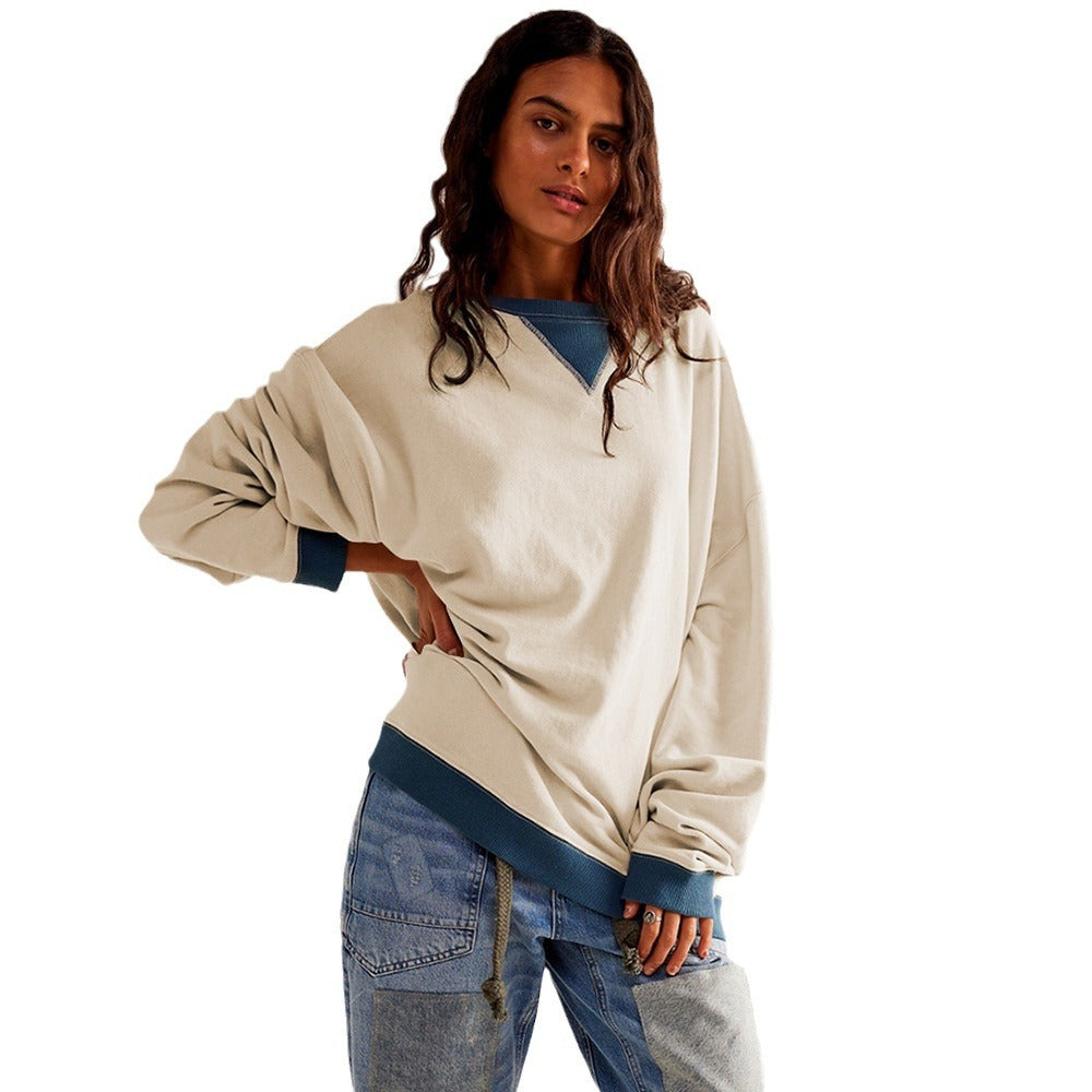 Damen Oversized Sweatshirt mit modernem Design und weichem Material EB