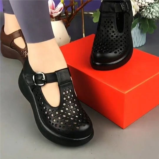 Damen Atmungsaktive Clogs mit verstellbarem Riemen und rutschfester Sohle EB