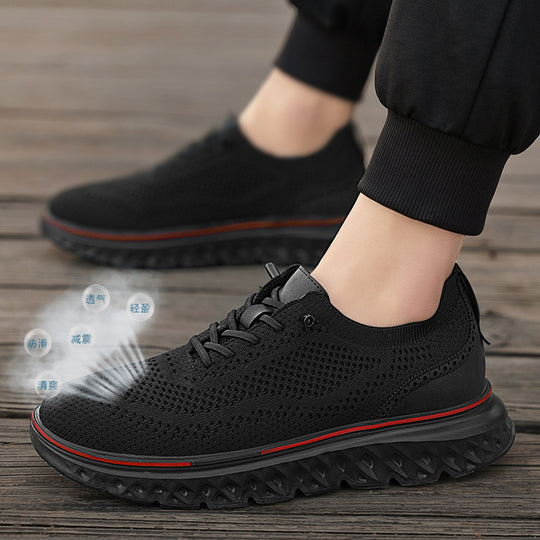 Herren nan atmungsaktive Strick-Sportschuhe mit stoßdämpfender Wabensohle EB