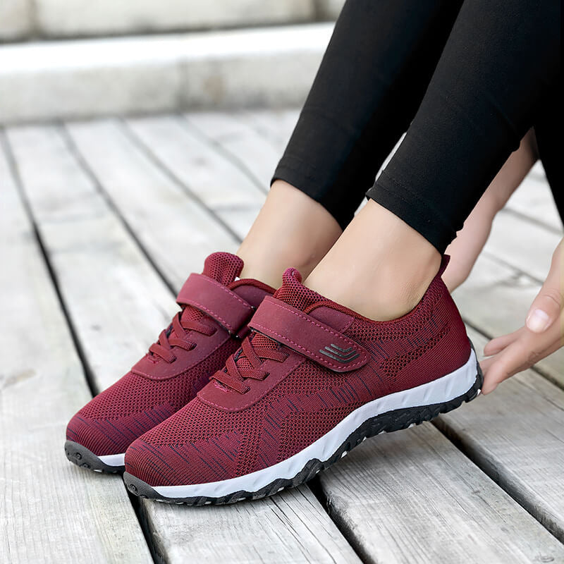 Damen Sportliche Freizeitschuhe mit verstellbarem Klettverschluss und rutschfester Sohle EB