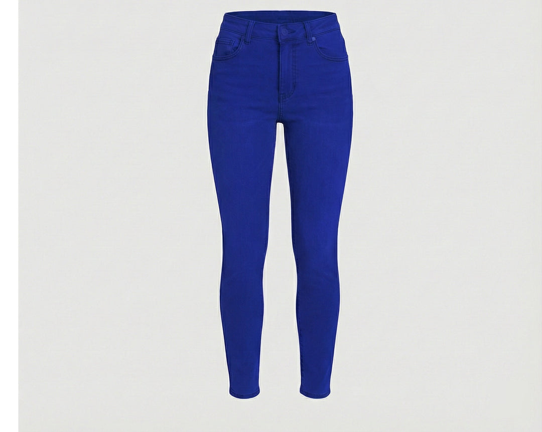 Damen körperbetonte Cargo-Hose mit hohem Bund EB