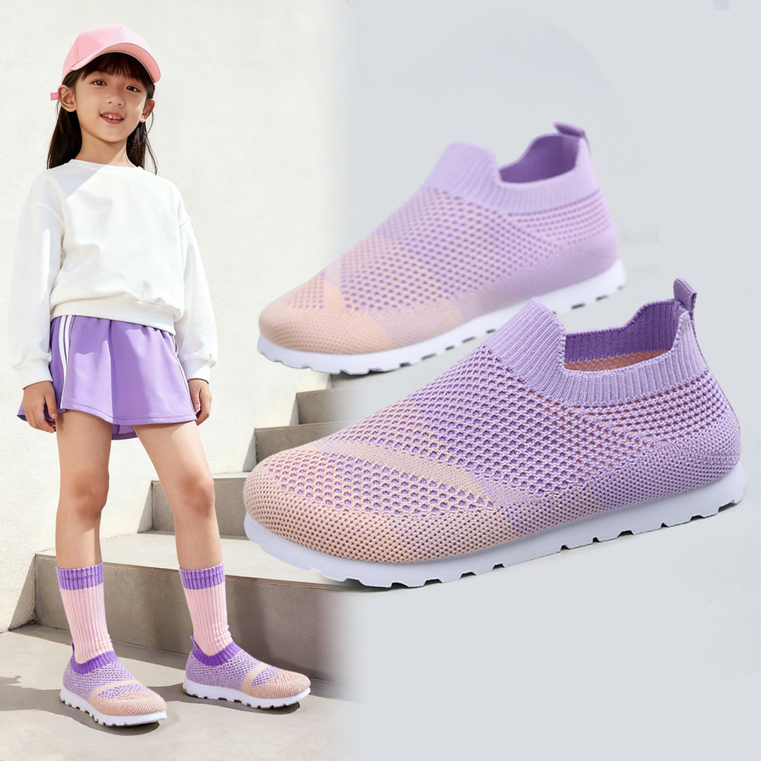 Damen Atmungsaktive Slip-On Sneakers mit flexiblem Obermaterial EB