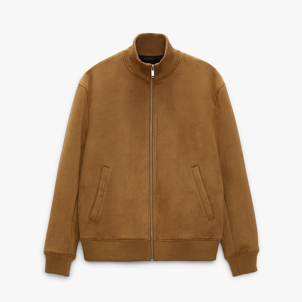 Herren elegante und kuschelige Bomberjacke Hedi-Mode