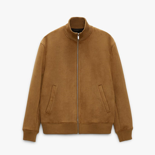 Herren elegante und kuschelige Bomberjacke Hedi-Mode