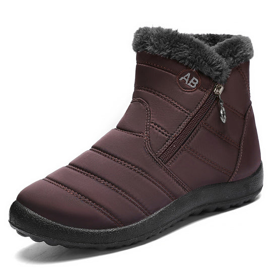 Damen Isolierte Winterstiefel mit rutschfester Sohle und praktischem Reißverschluss EB