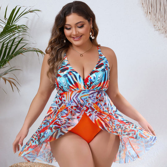 Damen stilvolles Bade-Kleid EB