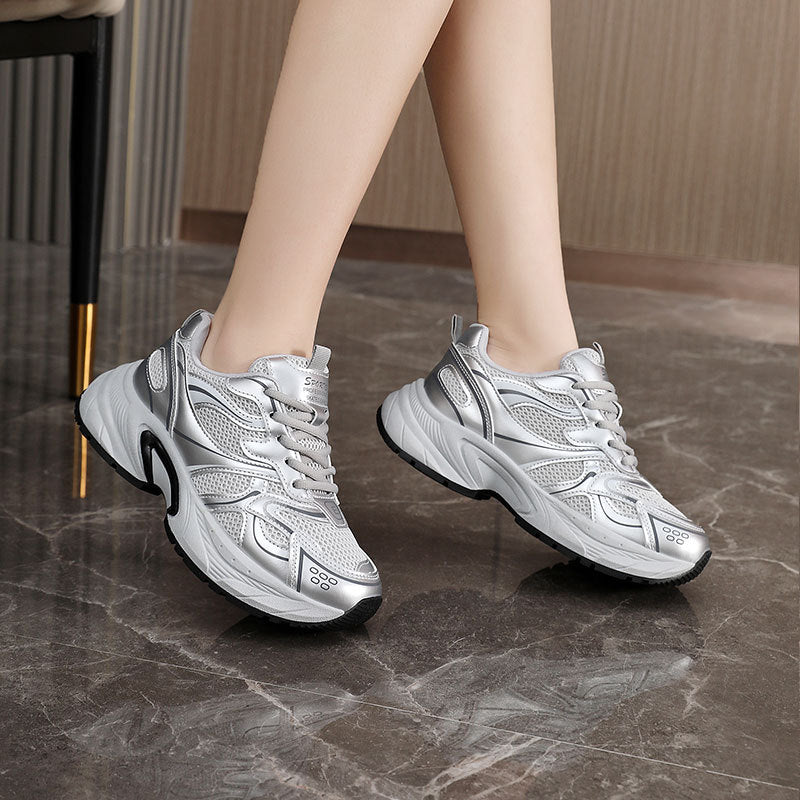 Damen Laufschuhe mit atmungsaktivem Obermaterial und stoßdämpfender Sohle EB
