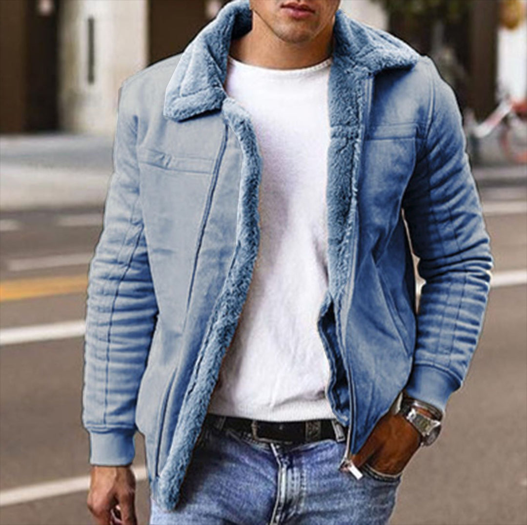 Herrenjacke mit wärmendem Sherpa-Futter EB