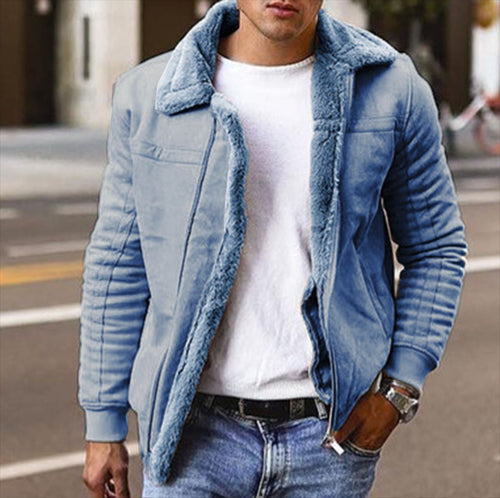 Herrenjacke mit wärmendem Sherpa-Futter EB