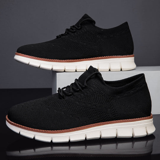 Damen Sportliche Knit Sneaker mit atmungsaktivem Obermaterial und flexibler Sohle EB