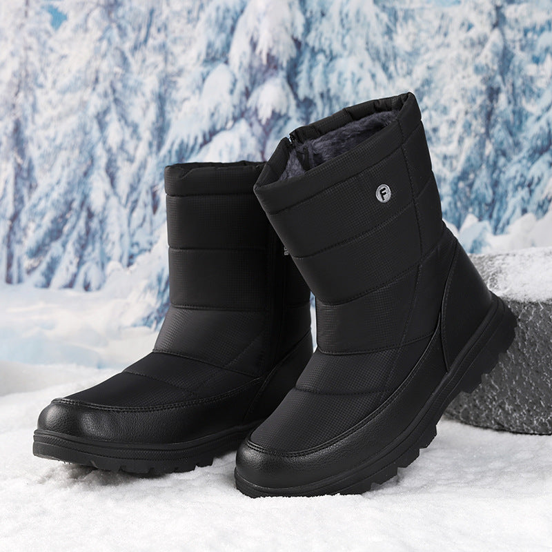 Damen isolierte Winterstiefel mit rutschfester Sohle und praktischem Schnellverschluss EB