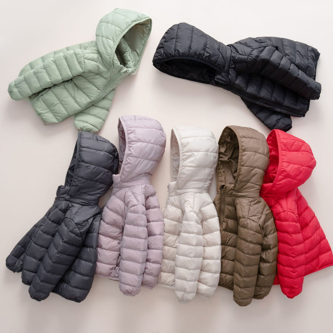 Damen warme Steppjacke mit Kapuze EB