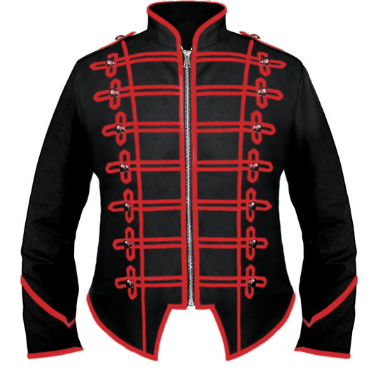 Herren nan militärische Paradejacke mit Zierkordeln und Stehkragen Eb