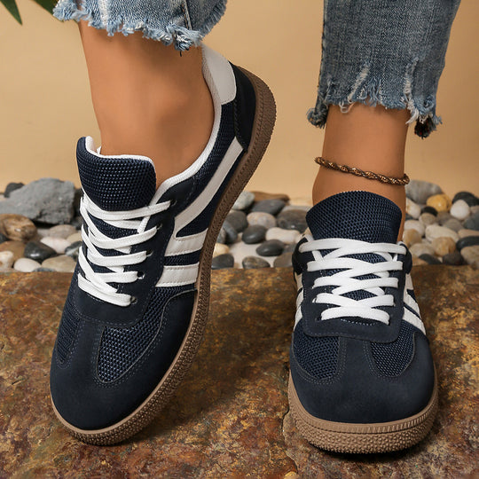 Damen Sportliche Sneakers mit atmungsaktiver Oberflächenstruktur und dämpfender Laufsohle EB