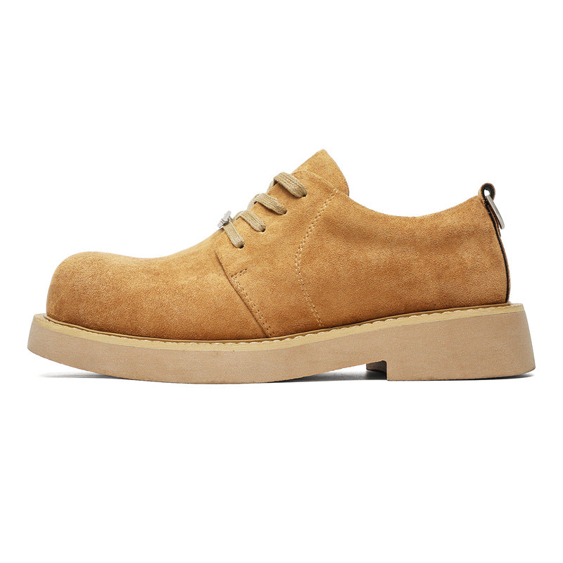 Damen Modische Schnürschuhe aus weichem Wildleder mit stabiler Sohle EB