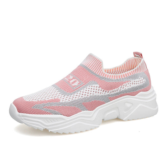 Damen Stretch-Sneaker mit atmungsaktivem Strickdesign und weichem Innenfutter EB