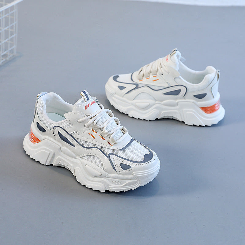 Damen Trendige Chunky Sneakers mit atmungsaktiven Mesh-Einsätzen und dämpfendem Sohlenprofil EB