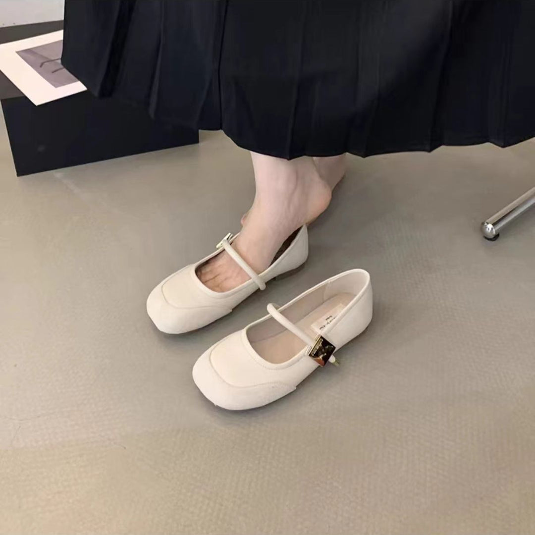 Damen Ballerina-Schuhe mit elegantem Riemen und modernem Design EB