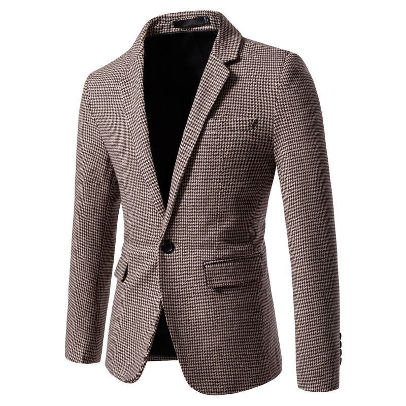 Herren eleganter Blazer im Karomuster EB