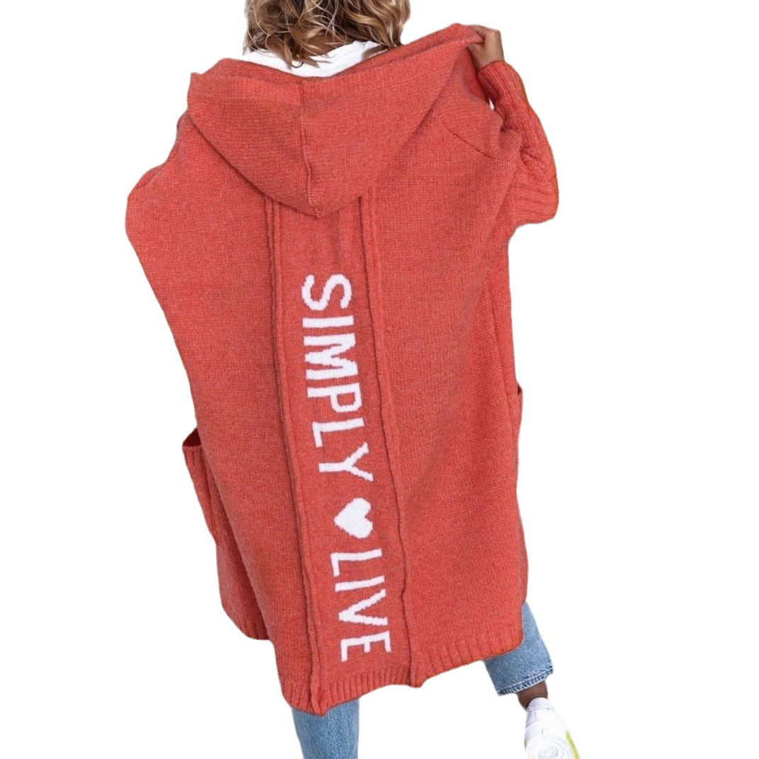 Damen Oversized Kapuzenmantel EB