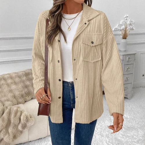 Damen Oversize Kordjacke EB