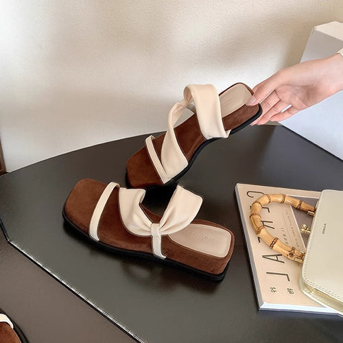 Damen Sandalen mit eleganter Schleifenapplikation EB