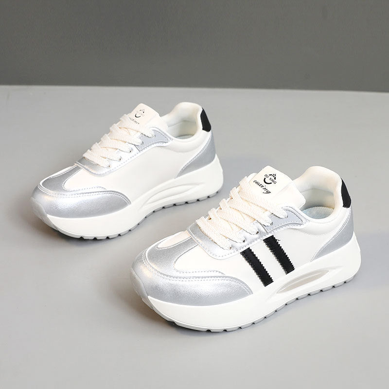 Damen Sportliche Chunky Sneakers mit gepolsterter Dämpfung und atmungsaktiver Konstruktion EB