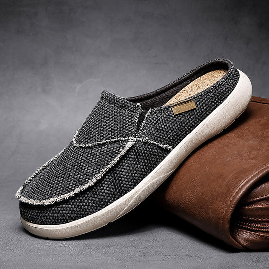 Damen Bequeme Slip-On Freizeitschuhe aus atmungsaktivem Material EB