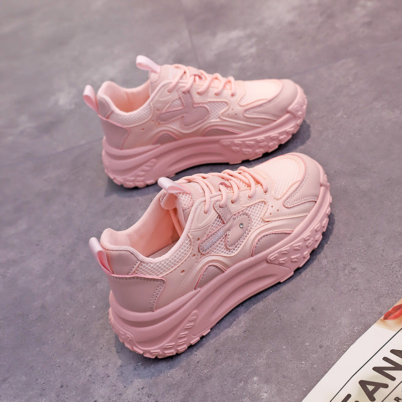 Damen Sportliche Chunky Sneakers mit atmungsaktiver Mesh-Oberfläche und dämpfendem Fußbett EB