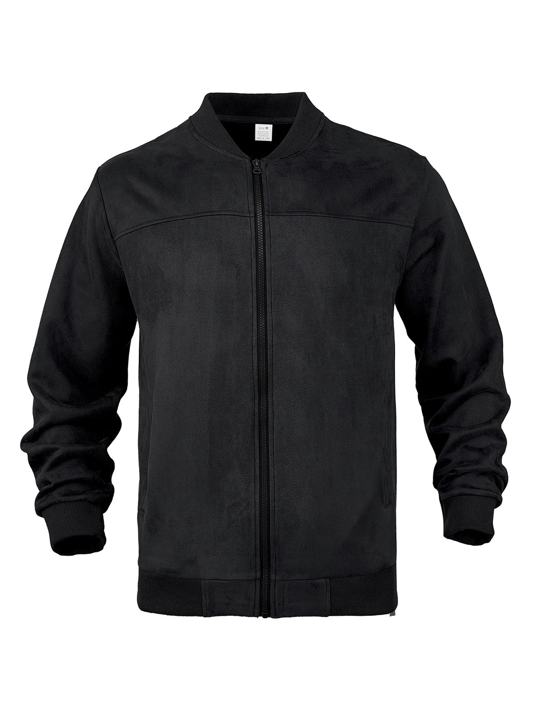 Herren moderne Bomberjacke mit bequemen Bündchen und Reißverschluss EB