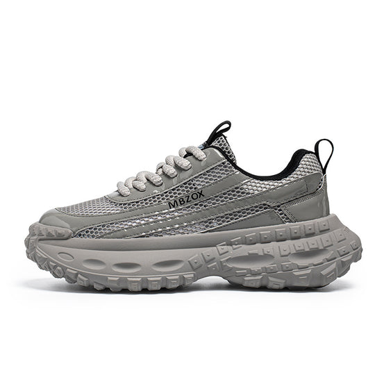 Damen Sportliche Chunky Sneakers mit atmungsaktiver Mesh-Oberfläche und flexibler Laufsohle EB
