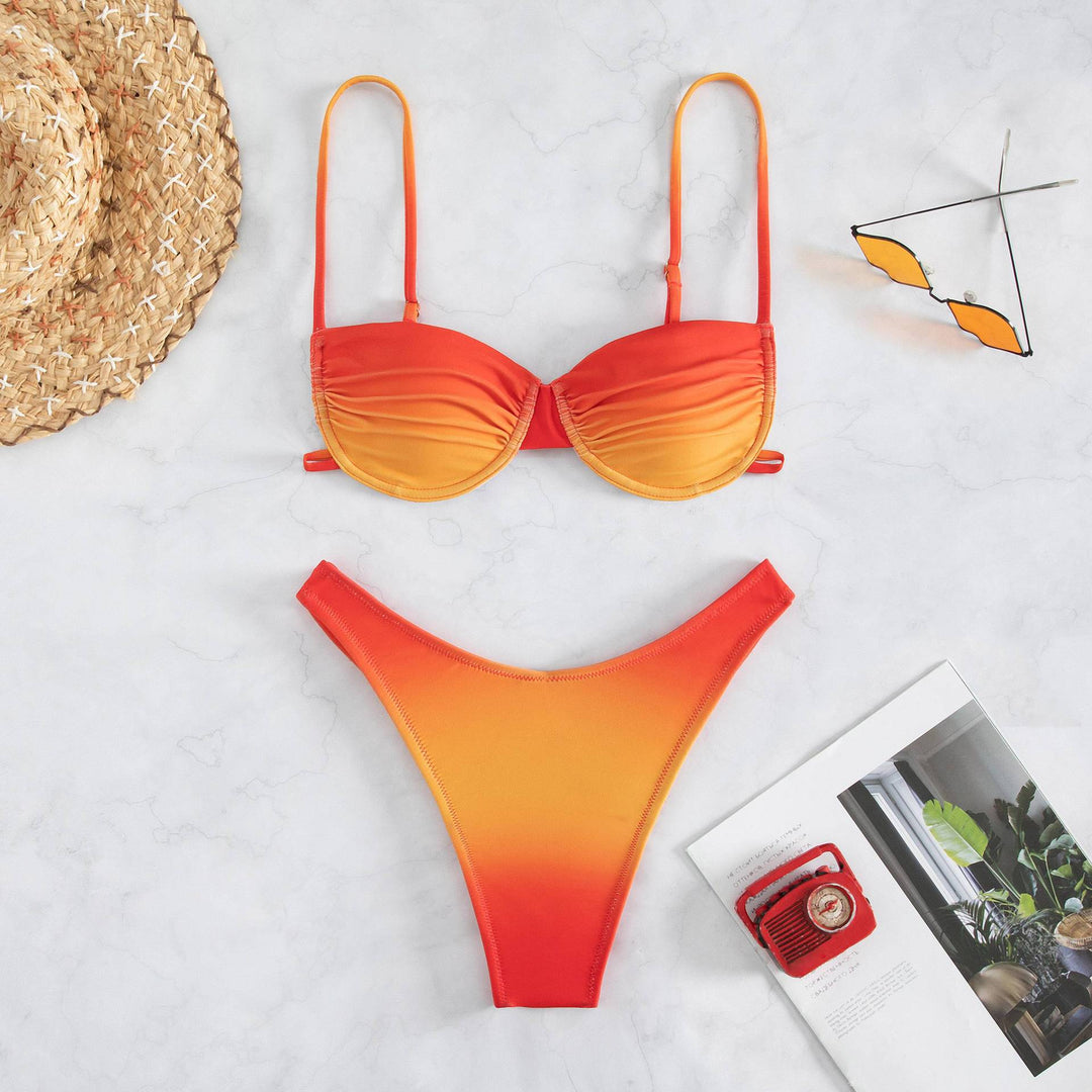 Damen Bikini-Set mit gepaddetem Oberteil und figurschmeichelndem Schnitt EB