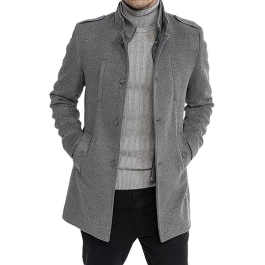 Herren modische Freizeitjacke mit schützendem Kragen und praktischen Seitentaschen EB