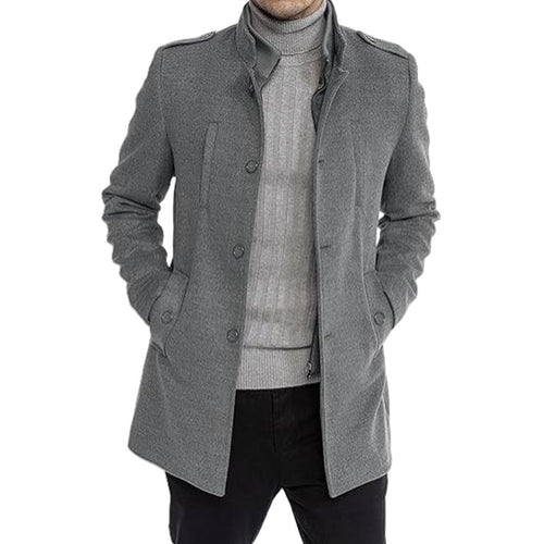 Herren modische Freizeitjacke mit schützendem Kragen und praktischen Seitentaschen EB