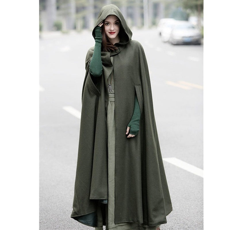 Damen Kapuzenumhang mit elegantem Schnitt EB