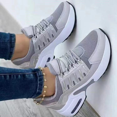 Damen Sportliche Sneakers mit atmungsaktivem Mesh-Obermaterial und dämpfender Sohle EB