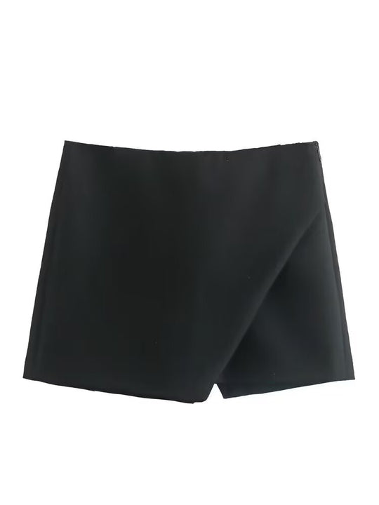 Damen modische Wickel-Shorts aus hochwertigem, elastischem Material EB
