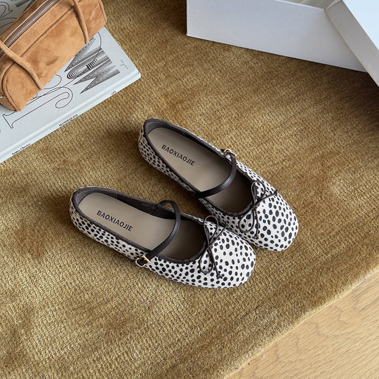 Damen Ballerinas im klassischen Vintage-Stil EB