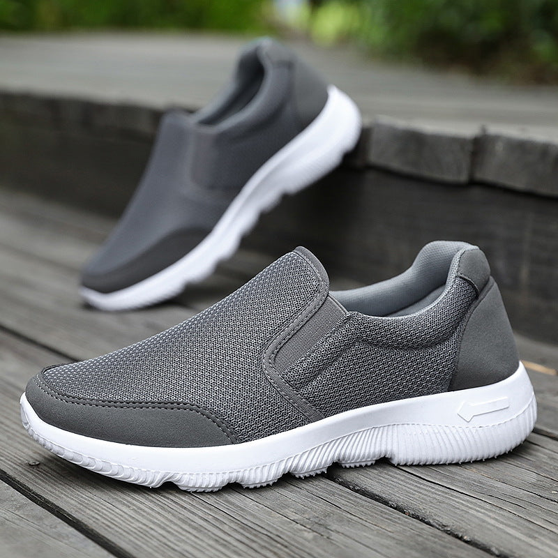 Damen Komfortable Slip-On Sneaker mit atmungsaktiver Mesh-Oberfläche EB