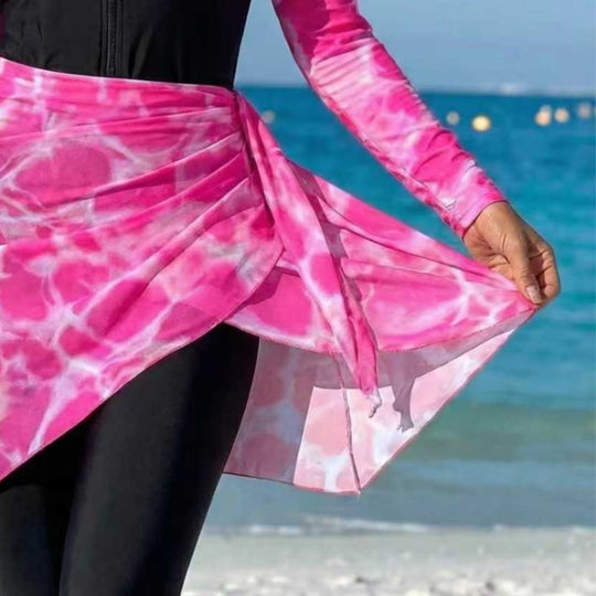 Damen modischer Rashguard mit Wickelrock EB