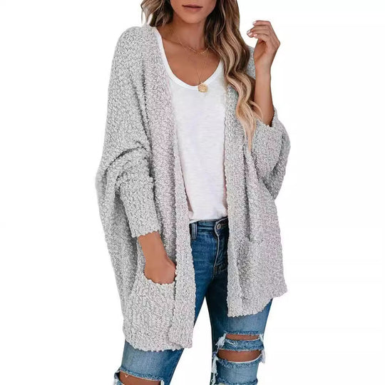 Damen Großer Cardigan mit lockerer Struktur EB