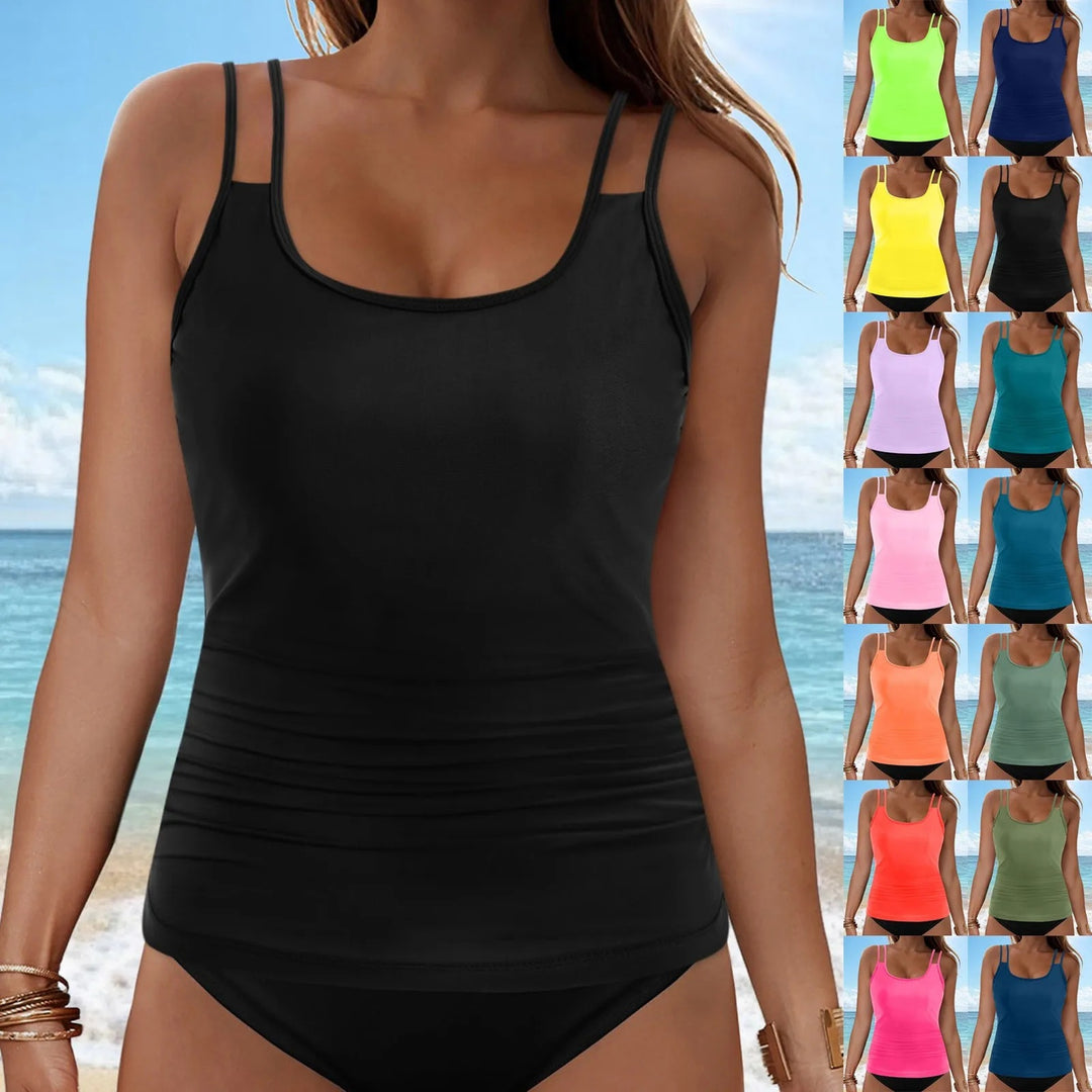 Damen Tankini-Oberteil mit modischem Rüschendesign EB