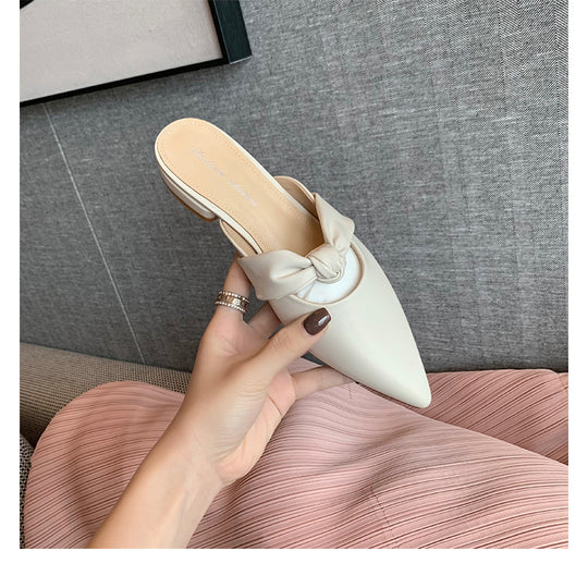 Damen Mules mit elegantem Knotendesign EB