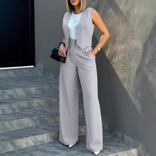 Damen Elegantes und modernes Zweiteiler Ensemble EB