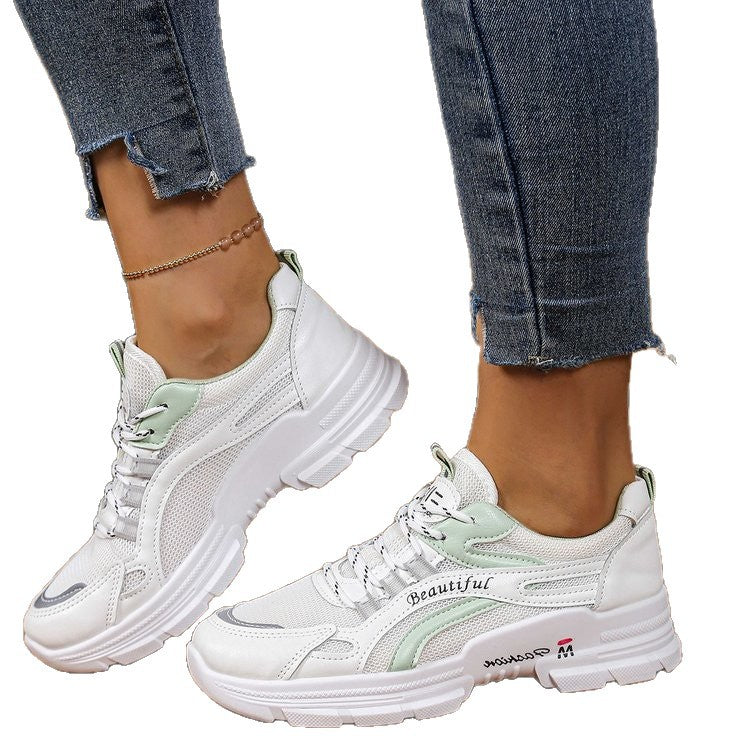 Damen Sportliche Sneakers mit atmungsaktivem Mesh-Obermaterial und komfortabler Dämpfung EB