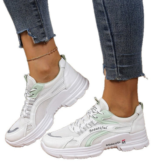 Damen Sportliche Sneakers mit atmungsaktivem Mesh-Obermaterial und komfortabler Dämpfung EB