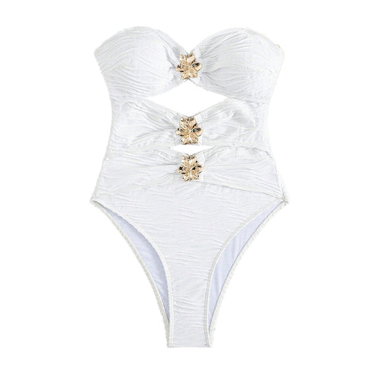 Damen Cut-Out Badeanzug mit raffiniertem Design EB