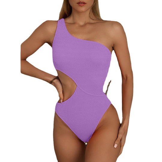 Damen Einseitiger Badeanzug mit raffiniertem Cut-Out EB