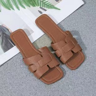 Damen Komfortable Slidesandalen mit modischem Riemen-Design EB
